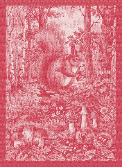 Trapo de cocina - Tesori del Bosco - Rojo - NO Aida