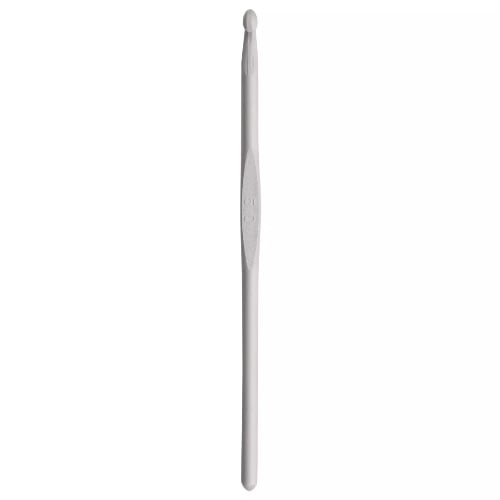 Ganchillo para lana con parte central plana - 5 mm Plateado