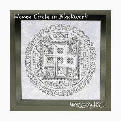 Woven Circle In Blackwork
