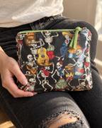 Estuche Neceser Dia de Muertos Skeleton - Negro