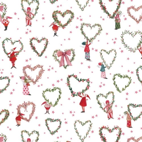 Weihnachtsherzen - 50x160cm.