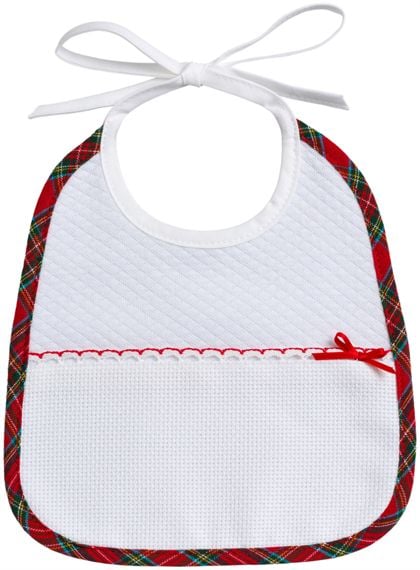 Babero - Navidad - Tartán