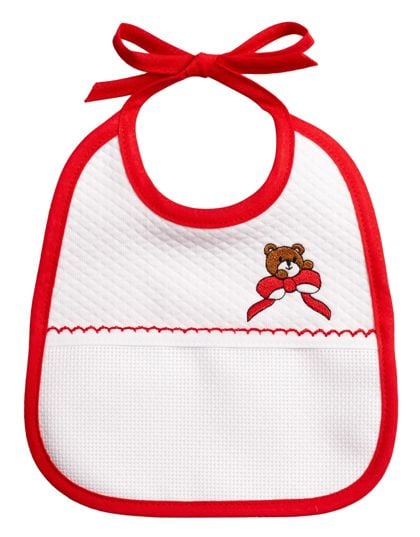 Babero - Mi primera Navidad - Oso de peluche