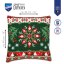 Cojín - Copo de nieve nórdico de hoja perenne