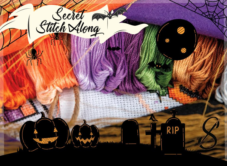 ¡El misterio se tiñe de naranja: el nuevo Secret Stitch Along de Vervaco está dedicado a Halloween!